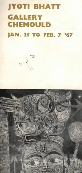 Bhatt, Jyoti (Artist). Jyoti Bhatt, 1967 | Solo Exhibition Catalogue | 00882070