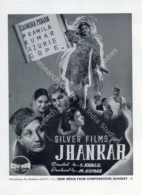 Kumar, M. (Producer), Jhankar, 1942 | Advertisement, Filmindia, August 1942 | CinemaEducation | 00858486