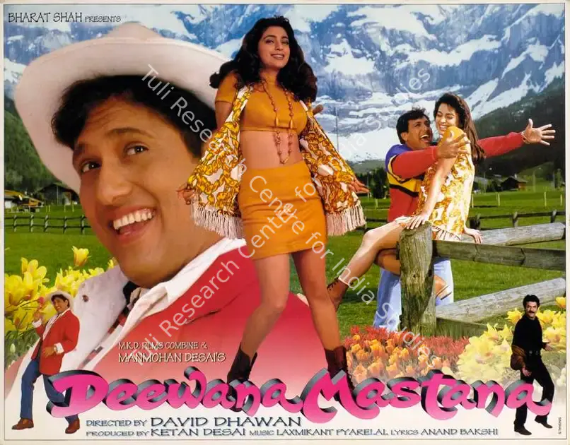 Kinagi, Rajan (Cinematographer), Deewana Mastana, 1997 | Lobby Card | CinemaEducation | 00783651