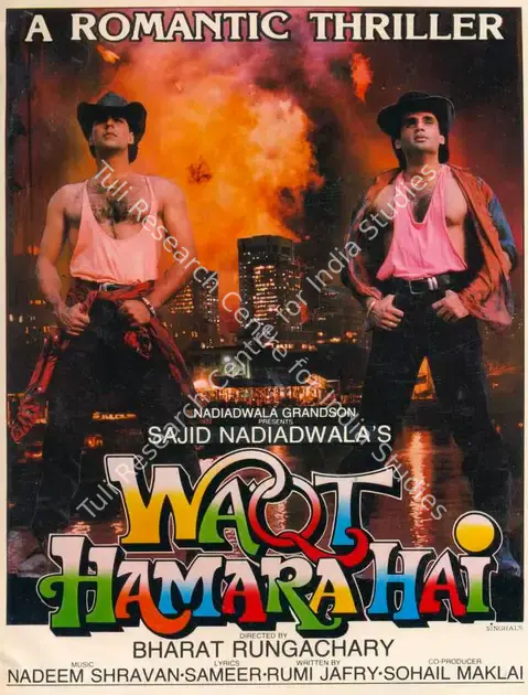 Nadiadwala, Sajid (Producer), Waqt Hamara Hai, 1993 | Song-Synopsis Booklet | CinemaEducation | 00780973