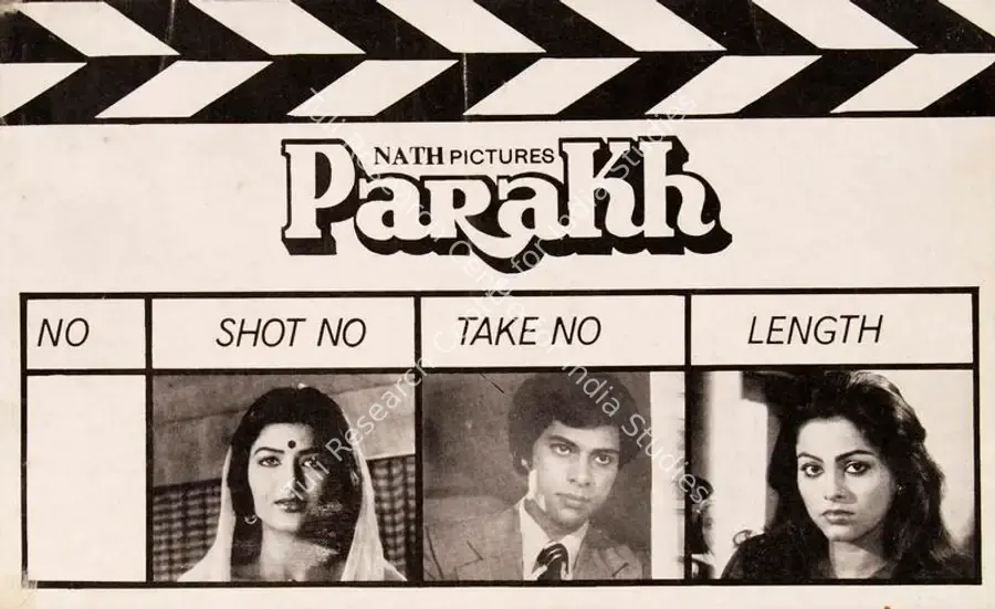 Obhan, D.S. (Producer), Parakh, 1987 | Song-Synopsis Booklet | CinemaEducation | 00779741