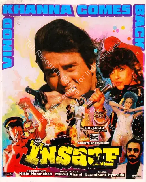 Mahmohan, Nitin (Producer), Insaaf, 1987 | Song-Synopsis Booklet | CinemaEducation | 00864858