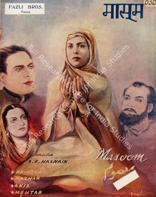 Hasnain, S.F. (Director), Masoom, 1941 | Song-Synopsis Booklet | CinemaEducation | 00778867