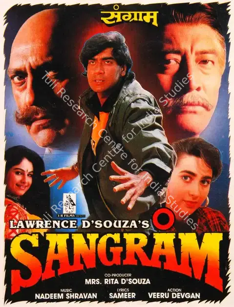 d, lawrence (Producer), Sangram, 1993 | Song-Synopsis Booklet | CinemaEducation | 00779878