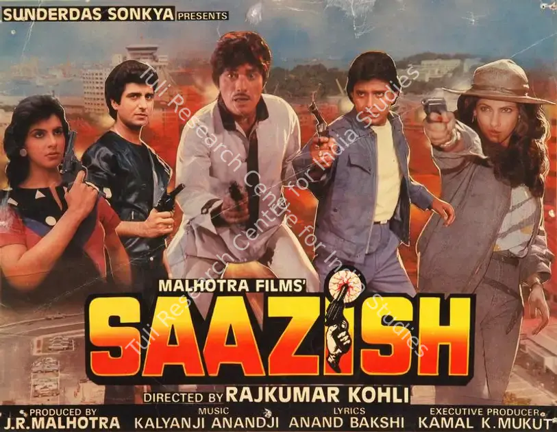 Malhotra, J.R. (Producer), Saazish, 1988 | Song-Synopsis Booklet | CinemaEducation | 00779676