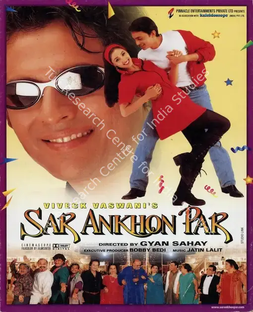 Vasvani, Vivek (Producer), Sar Ankhon Par, 1999 | Song-Synopsis Booklet | CinemaEducation | 00781557