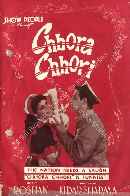 Sharma, Kidar (Director), Chhora Chhori, 1955 | Song-Synopsis Booklet | CinemaEducation | 00863740