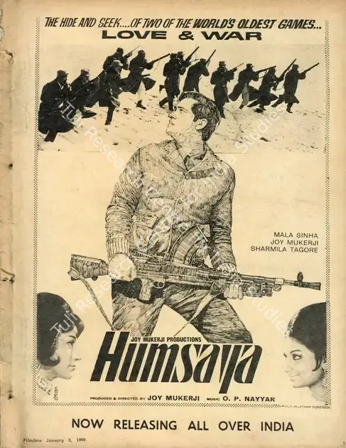 Mukerjee, Joy (Director), Humsaya, 1968 | Advertisement, Filmfare, 03 January 1969 | CinemaEducation | 00791395