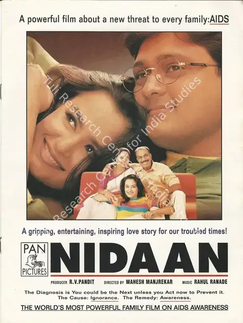 Pandit, R.V. (Producer), Nidaan, 2000 | Song-Synopsis Booklet | CinemaEducation | 00781289