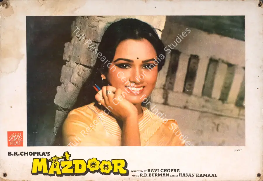 Chopra, Dharam (Cinematographer), Mazdoor, 1983 | Photographic Still Mounted on Lobby Card | CinemaEducation | 00765302