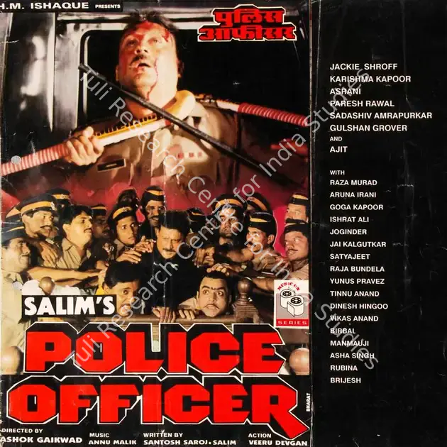 Salim (Producer), Police Officer, 1992 | Song-Synopsis Booklet | CinemaEducation | 00779981