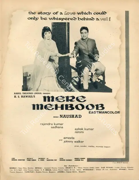 Rawail, H.S. (Producer), Mere Mehboob, 1963 | Advertisement, Filmfare, 08 March 1963 | CinemaEducation | 00791320