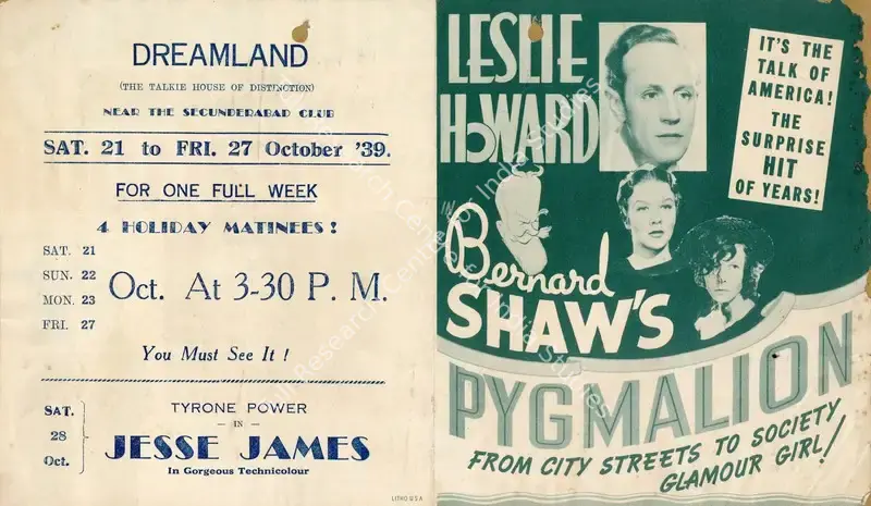Howard, Leslie (Director), Pygmalion, 1939 | Handbill | CinemaEducation | 00894127