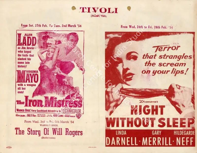 Baker, Roy Ward (Director), Night Without Sleep, 1952 | Handbill | CinemaEducation | 00894077