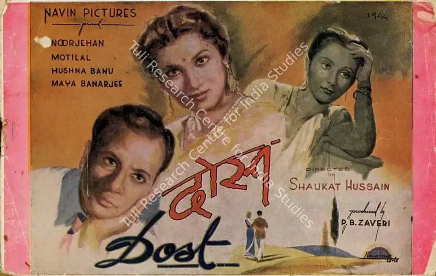 Rizvi, Shaukat Hussain (Director), Dost, 1944 | Song-Synopsis Booklet | CinemaEducation | 00781393