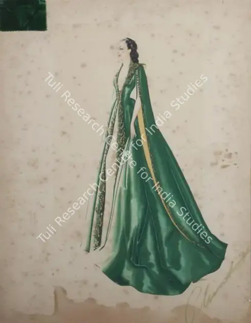 Plunkett, Walter (Costume Designer), Gone With The Wind, 1939 | Costume Sketch | CinemaEducation | 00790092