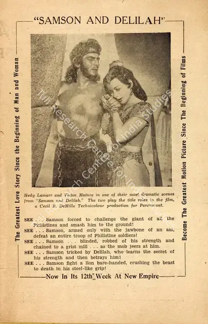 DeMille, Cecil B. (Director), Samson and Delilah, 1949 | Handbill | CinemaEducation | 00894148