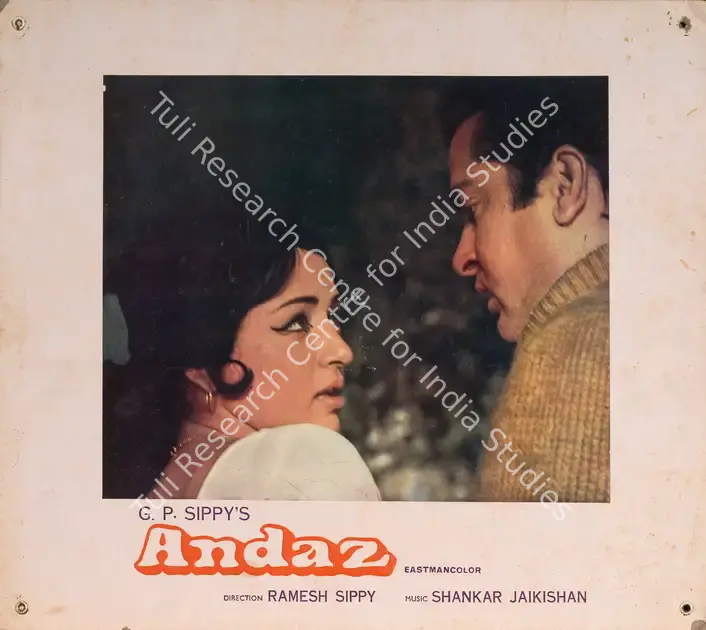 Vaikunth, K. (Cinematographer), Andaz, 1971 | Photographic Still Mounted on Lobby Card | CinemaEducation | 00764617