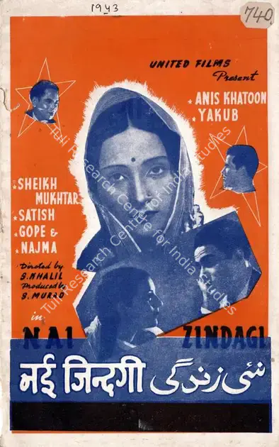 Khalil, S. (Director), Nai Zindagi, 1943 | Song-Synopsis Booklet | CinemaEducation | 00781855