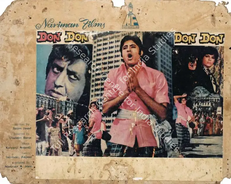 Irani, Nariman A. (Producer), Don, 1978 | Photographic Still Mounted on Lobby Card | CinemaEducation | 00762241