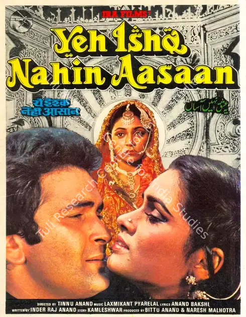 Anand, Bittu (Producer), Yeh Ishq Nahin Aasaan, 1983 | Song-Synopsis Booklet | CinemaEducation | 00781051