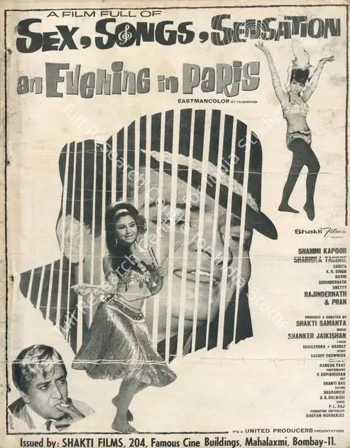Samanta, Shakti (Producer), Evening In Paris, An, 1967 | Advertisement, Filmfare, 05 January 1968 | CinemaEducation | 00791387