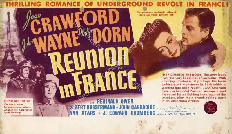 Dassin, Jules (Director), Reunion In France, 1942 | Handbill | CinemaEducation | 00894104