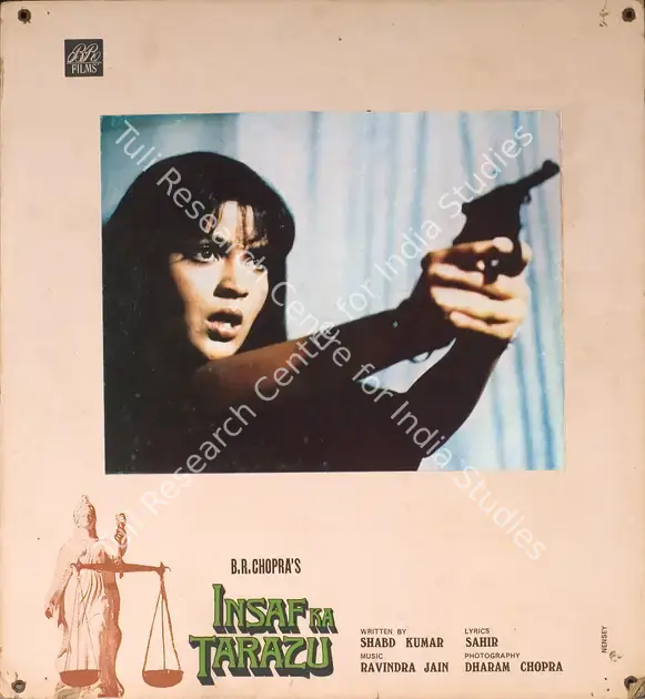 Chopra, Dharam (Cinematographer), Insaf Ka Tarazu, 1980 | Photographic Still Mounted on Lobby Card | CinemaEducation | 00765075