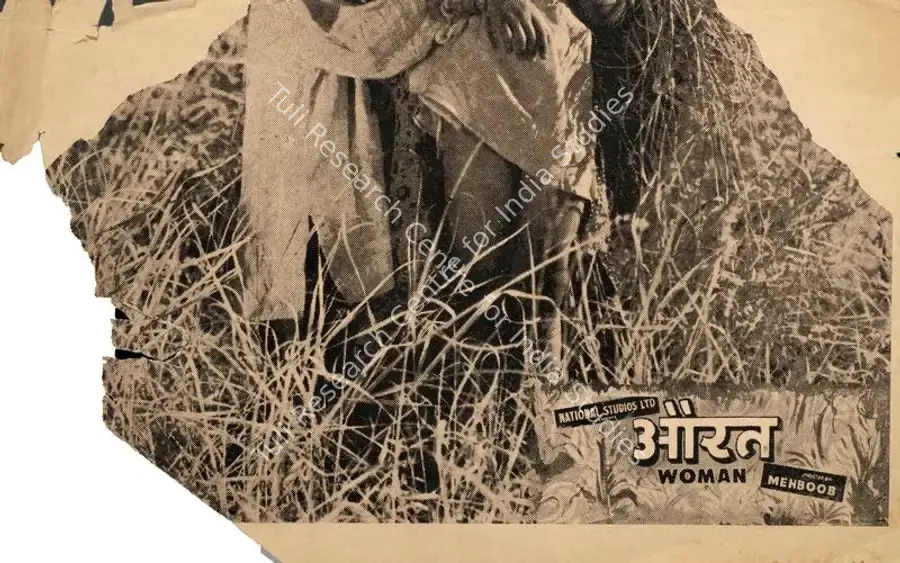 Mehboob (Director), Aurat, 1940 | Cyclostyled Lyrics Leaflet | CinemaEducation | 00516961