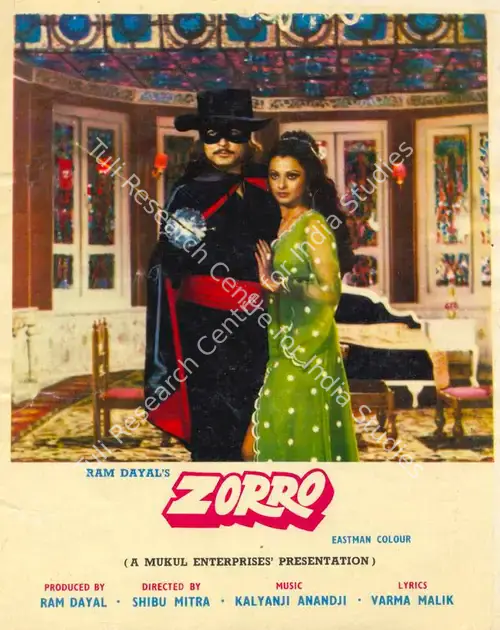 Dayal, Ram (Producer), Zorro, 1975 | Song-Synopsis Booklet | CinemaEducation | 00781152