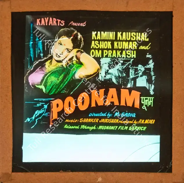 Arora, P.N. (Producer), Poonam, 1952 | Glass Slide | CinemaEducation | 00841934