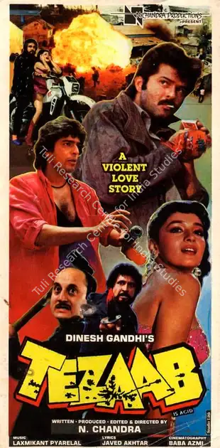 Chandra, N. (Producer), Tezaab, 1988 | Song-Synopsis Booklet | CinemaEducation | 00780761