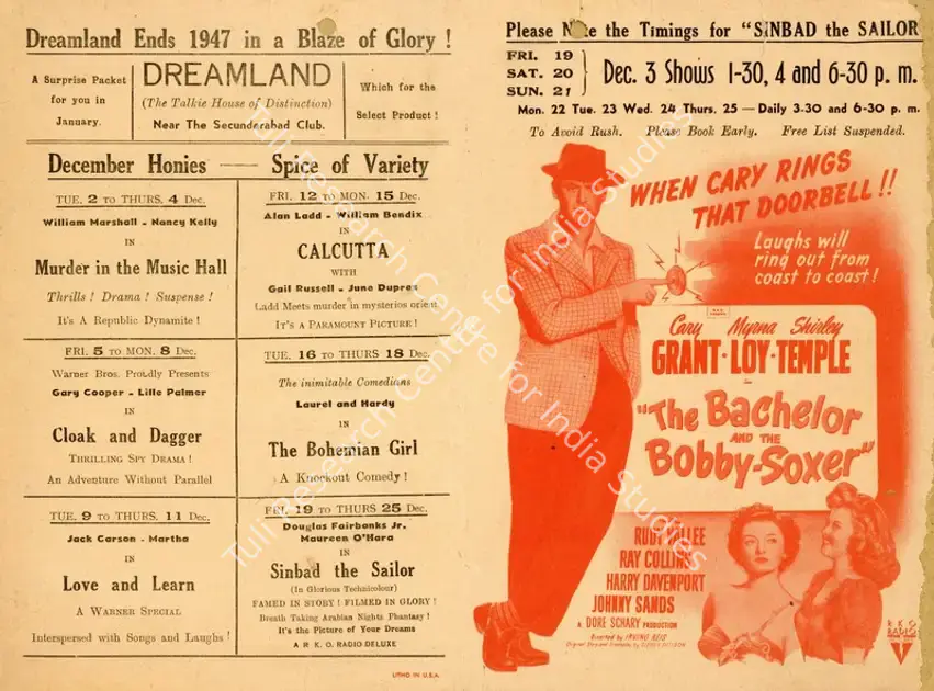 Reis, Irving (Director), The Bachelor and the Bobby-Soxer, 1947 | Handbill | CinemaEducation | 00894002