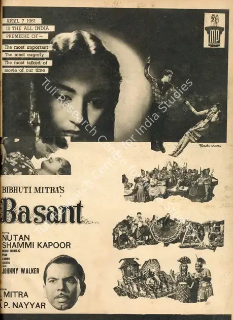 Mitra, Bibhuti (Producer), Basant, 1960 | Advertisement, Filmfare, 07 April 1961 | CinemaEducation | 00791303