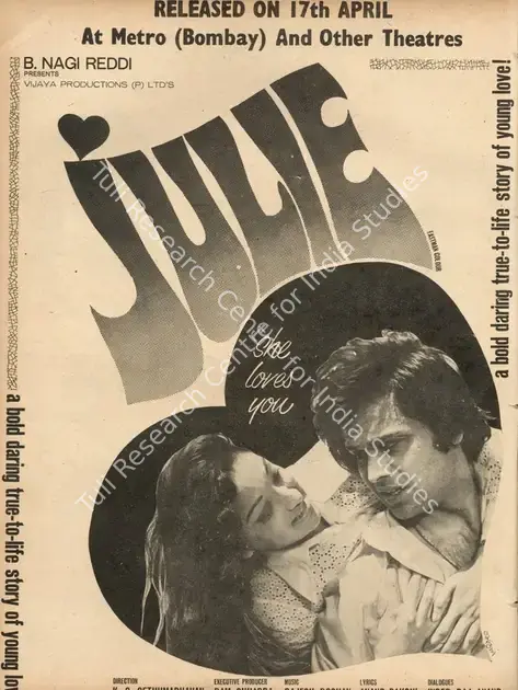 Reddi, B.Nagi (Producer), Julie, 1975 | Advertisement, Star & Style, 25 April 1975 | CinemaEducation | 00791914