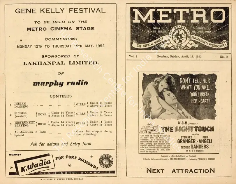 Brooks, Richard (Director), The Light Touch, 1951 | Handbill | CinemaEducation | 00894026