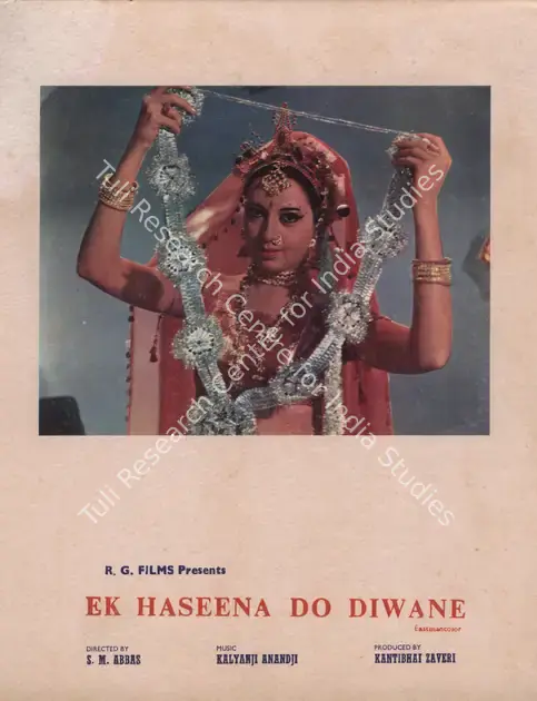 Zaveri, Kantibhai (Producer), Ek Hasina Do Diwane, 1972 | Photographic Still Mounted on Lobby Card | CinemaEducation | 00764937