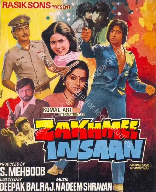 Mehboob, S. (Producer), Zakhmee Insaan, 1982 | Song-Synopsis Booklet | CinemaEducation | 00781083