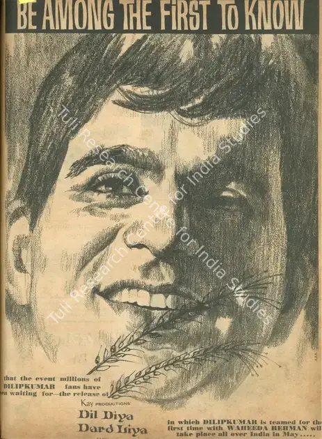 Kardar, A.R. (Director), Dil Diya Dard Liya, 1966 | Advertisement, Filmfare, 01 April 1966 | CinemaEducation | 00791349