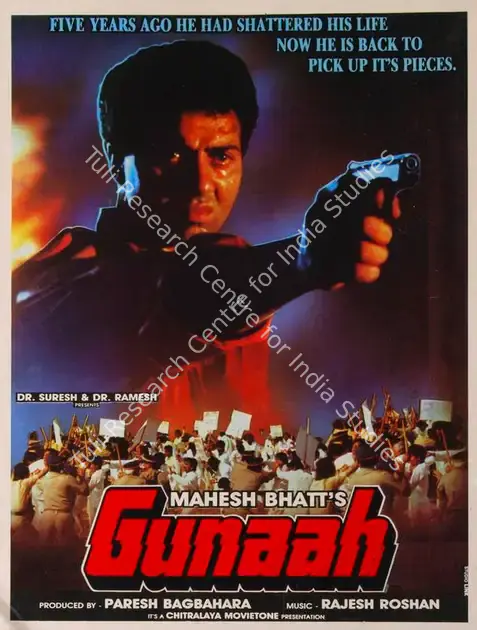 Bagbahra, Paresh (Producer), Gunaah, 1993 | Song-Synopsis Booklet | CinemaEducation | 00864577