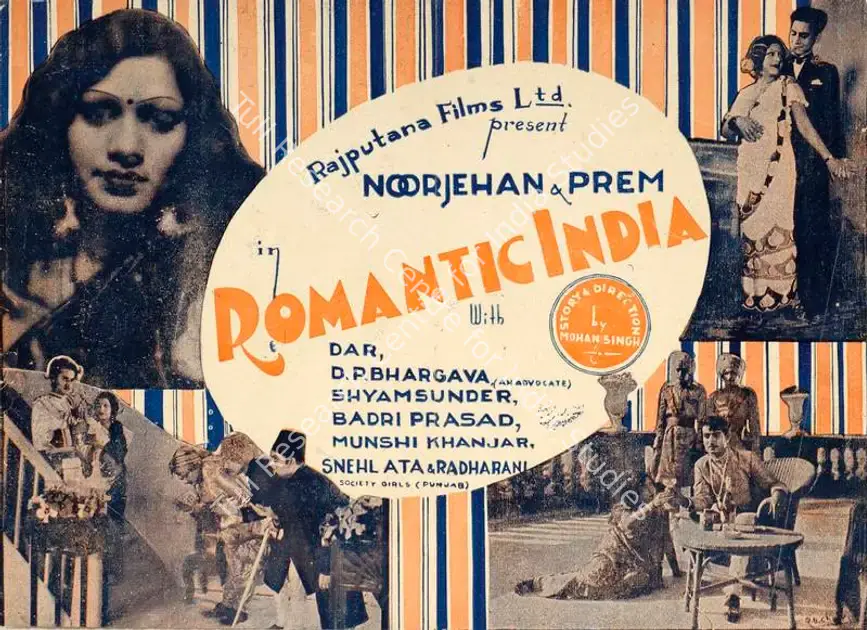 Sinha, Mohan (Director), Romantic India, 1936 | Handbill | CinemaEducation | 00515315
