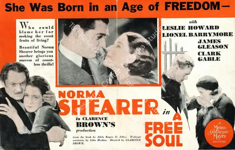 Brown, Clarence (Producer), A Free Soul, 1931 | Handbill | CinemaEducation | 00760534