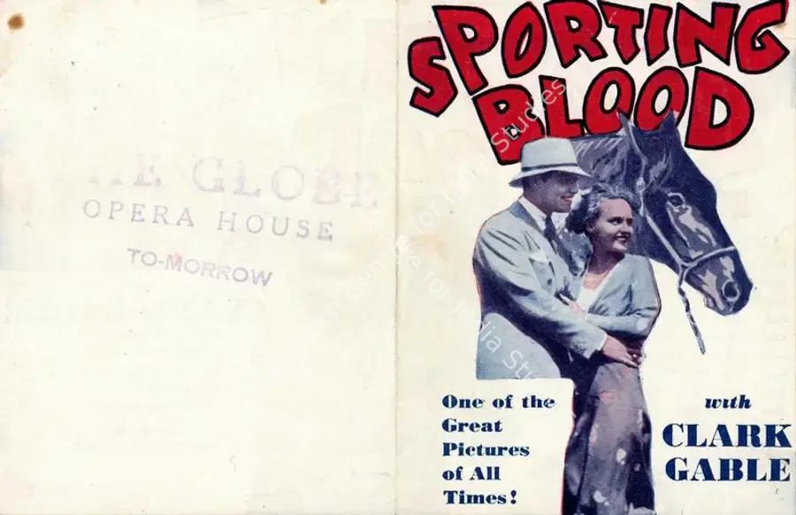 Brabin, Charles (Director), Sporting Blood, 1931 | Handbill | CinemaEducation | 00761029