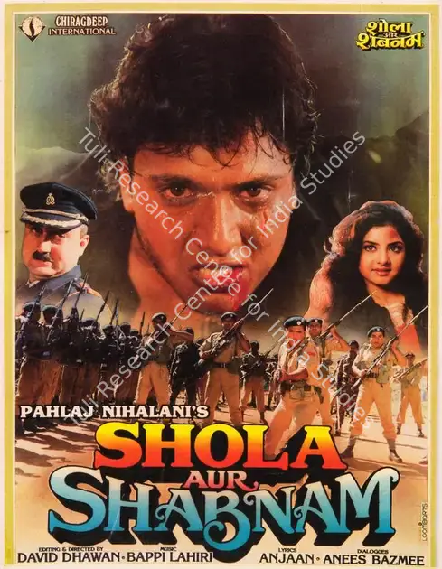Nihalani, Pahlaj (Producer), Shola Aur Shabnam, 1992 | Song-Synopsis Booklet | CinemaEducation | 00780362