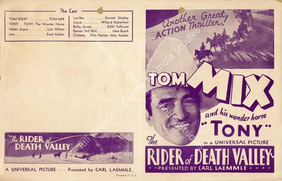 Rogell, Albert S. (Director), The Rider Of Death Valley, 1932 | Handbill | CinemaEducation | 00894125