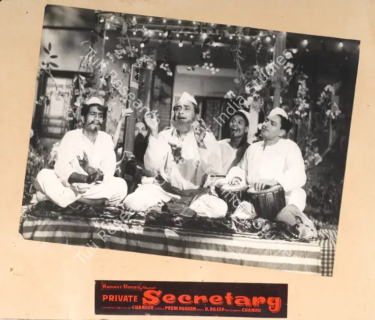 Chander (Director), Private Secretary, 1962 | Photographic Still Mounted on Lobby Card | CinemaEducation | 00765469