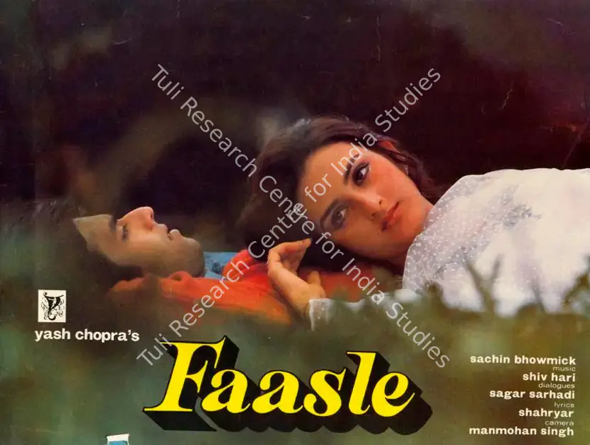 Chopra, Yash (Producer), Faasle, 1985 | Song-Synopsis Booklet | CinemaEducation | 00864326