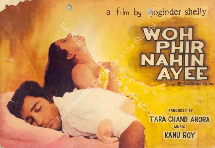 Arora, Tarachand (Producer), Woh Phir Nahin Ayee, 1981 | Song-Synopsis Booklet | CinemaEducation | 00781000