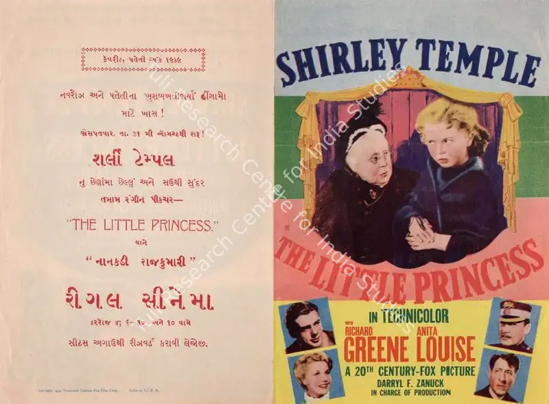 Lang, Walter (Director), The Little Princess, 1939 | Handbill | CinemaEducation | 00894383