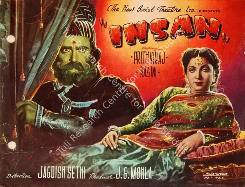 Sethi, Jagdish (Director), Insan, 1952 | Song-Synopsis Booklet | CinemaEducation | 00864877